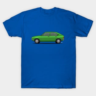 Alfasud side profile drawing - Green T-Shirt